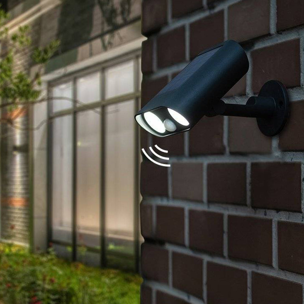 Ray Moderna Giratoria Acrílica Foco Aplique Exterior Noche Jardín