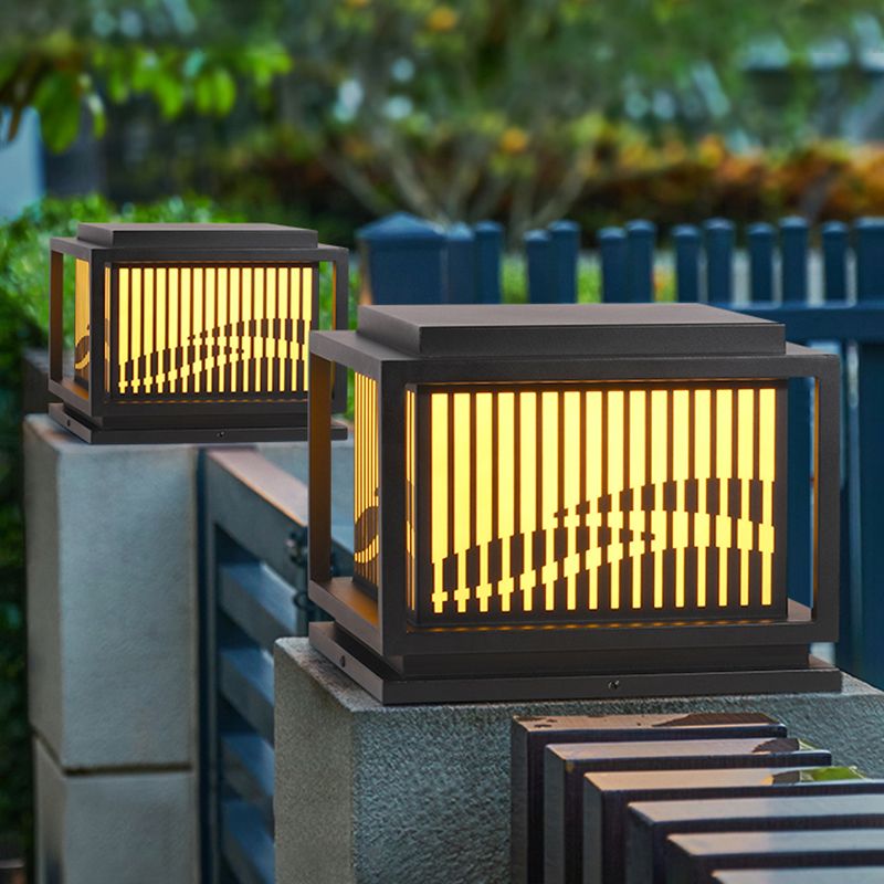 Ray Retro Lámpara Exterior LED Cubo Metal Patio Jardín