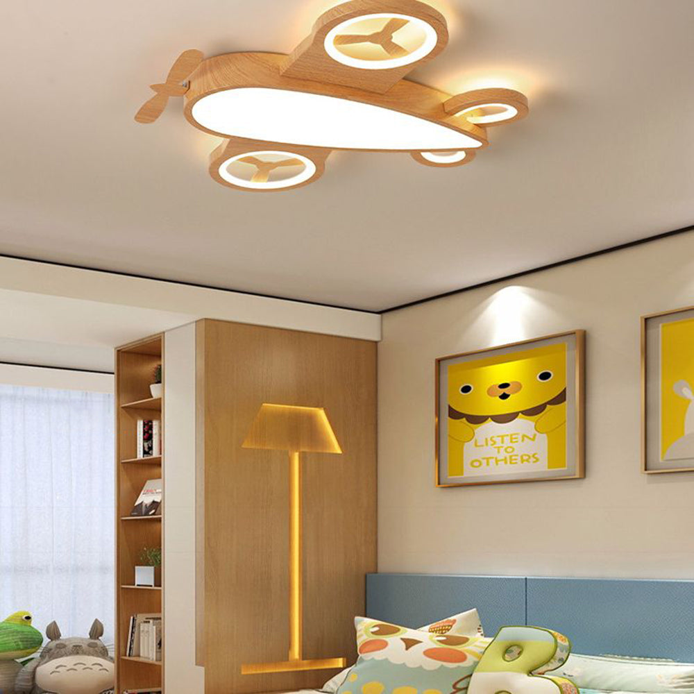 Arisha Moderna Avión Madera/Acrílico Lámpara de Techo Madera