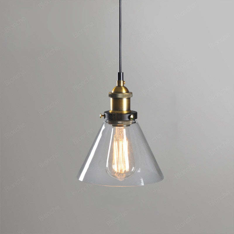 Arisha Industrial Vidrio Lámpara Colgante