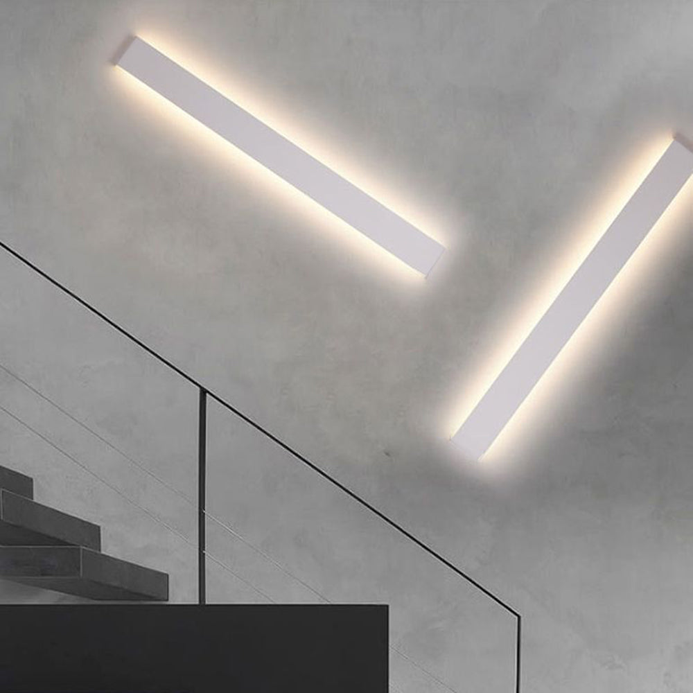 Arisha Moderno LED Aplique Interior Rectangular Negro/Cuarto de Baño/Salón Blanco/Dorado