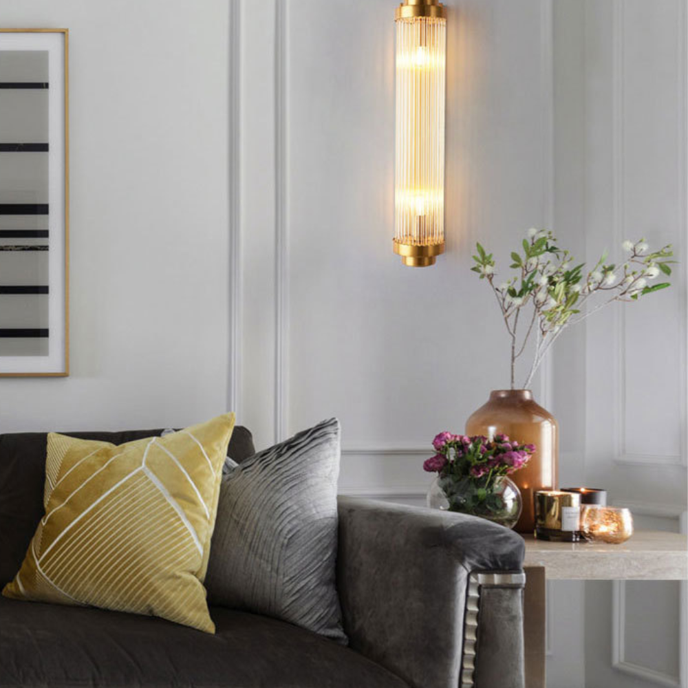 Kristy Moderno Metal LED Aplique de Pared Dorado