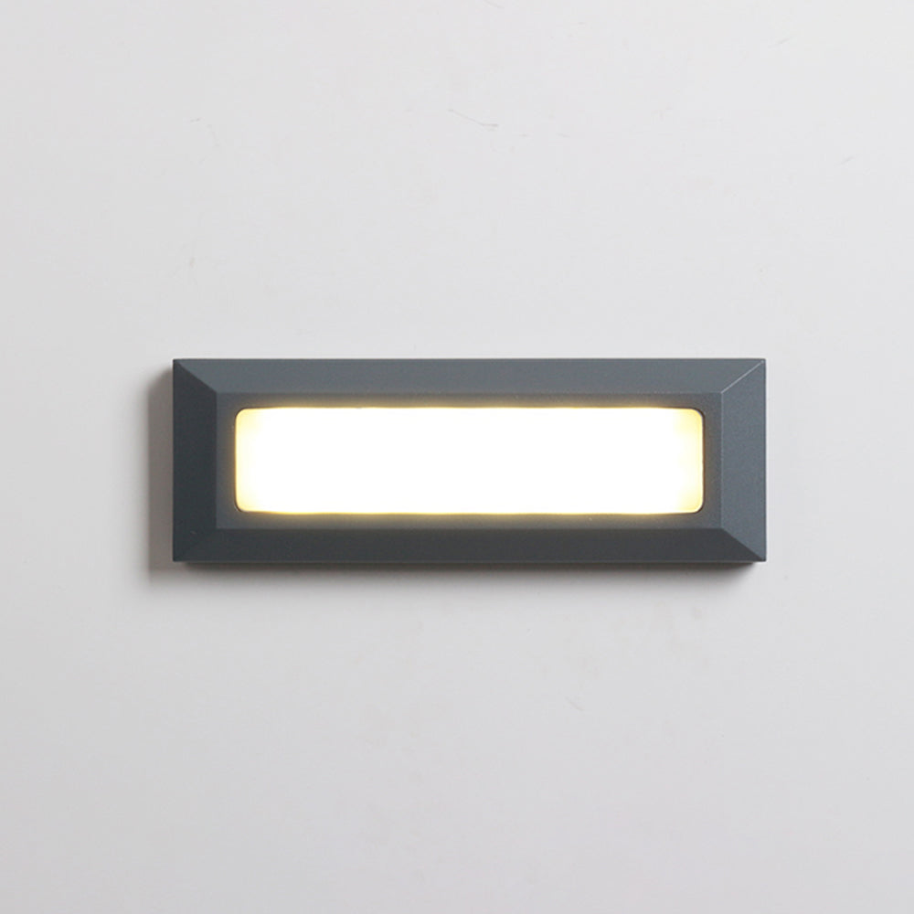 Ray Aplique Exterior Moderna Rectangular Metal Acrílico