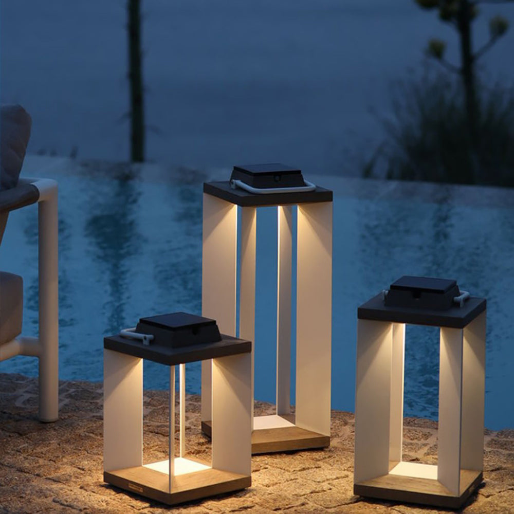 Ray Minimalista Metal Acrílico Lámpara De Pie Patio