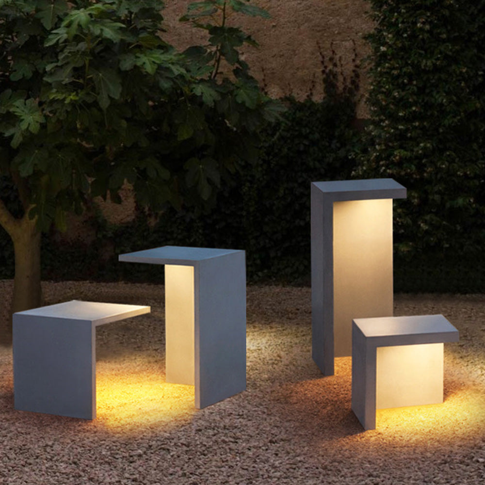 Ray Minimalista Solar Plegada Metal Lámpara Exterior