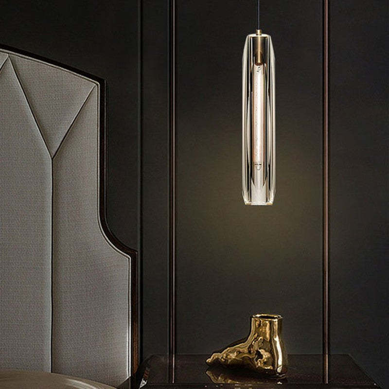 Arisha Moderna Minimalista Tubo Vidrio/Metal Lámpara Colgante
