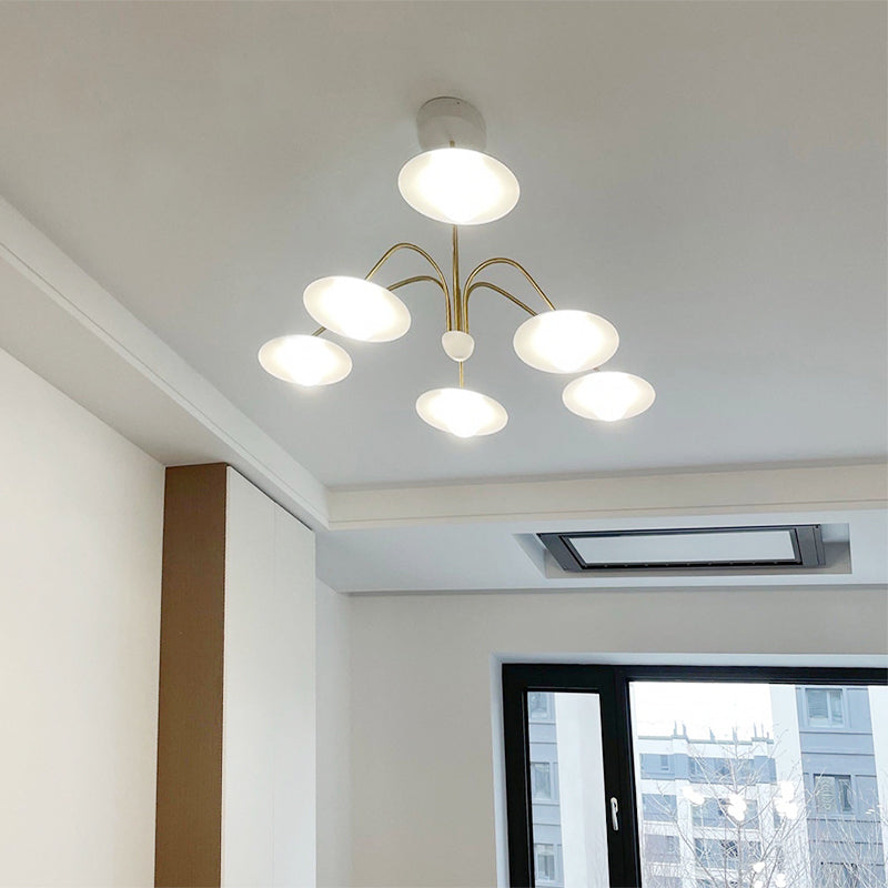 Arisha Nórdica Multiple Metal/Vidrio Lámpara colgante Dorada