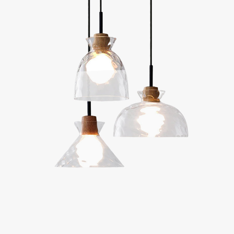 Arisha Minimalista Geométrica Lámpara Colgante Transparente