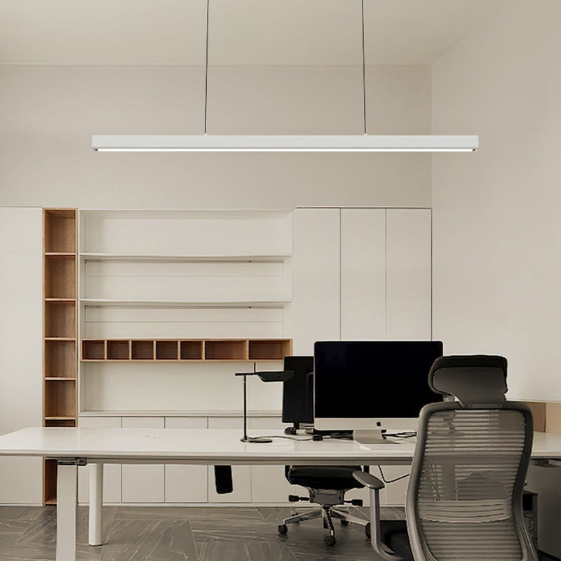 Arisha Minimalista lineal Metal/Madera Lámparas Colgantes Negra/Blanca