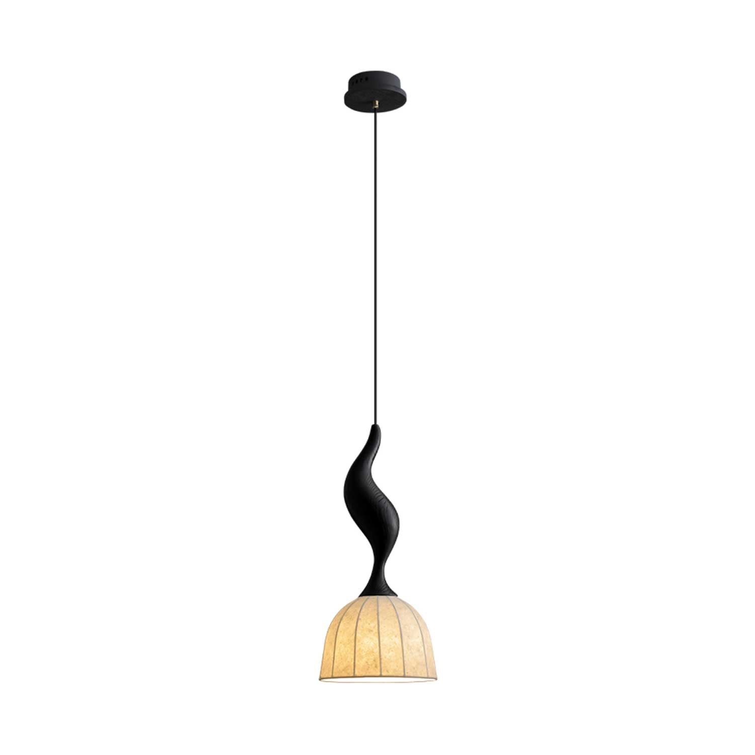 Colire Creativity Twisted Metal Wood Pendant Light - Letslighting