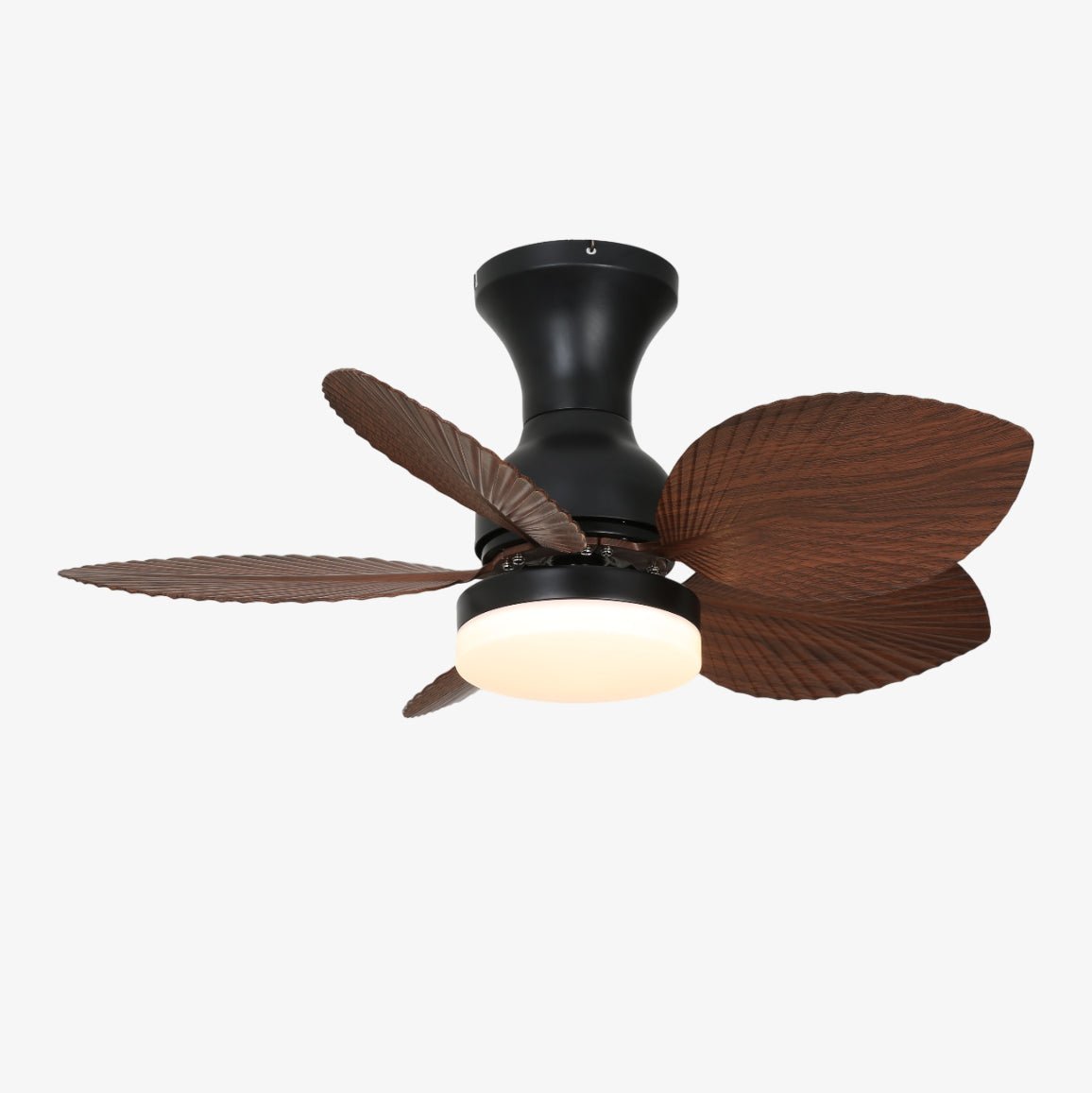 Diagrama mostrando las dimensiones del Ventilador de Techo con Luz Florence Vintage de Madera Modelo A