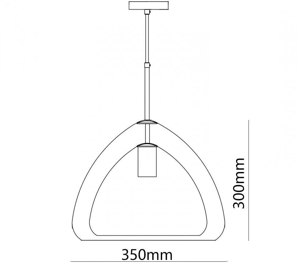 Futuristische Glass Pendant Light - Letslighting