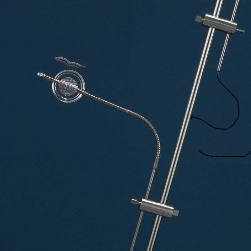 Mira Minimalista Moderna Lineal Metal LED Lámpara de Pie Negra