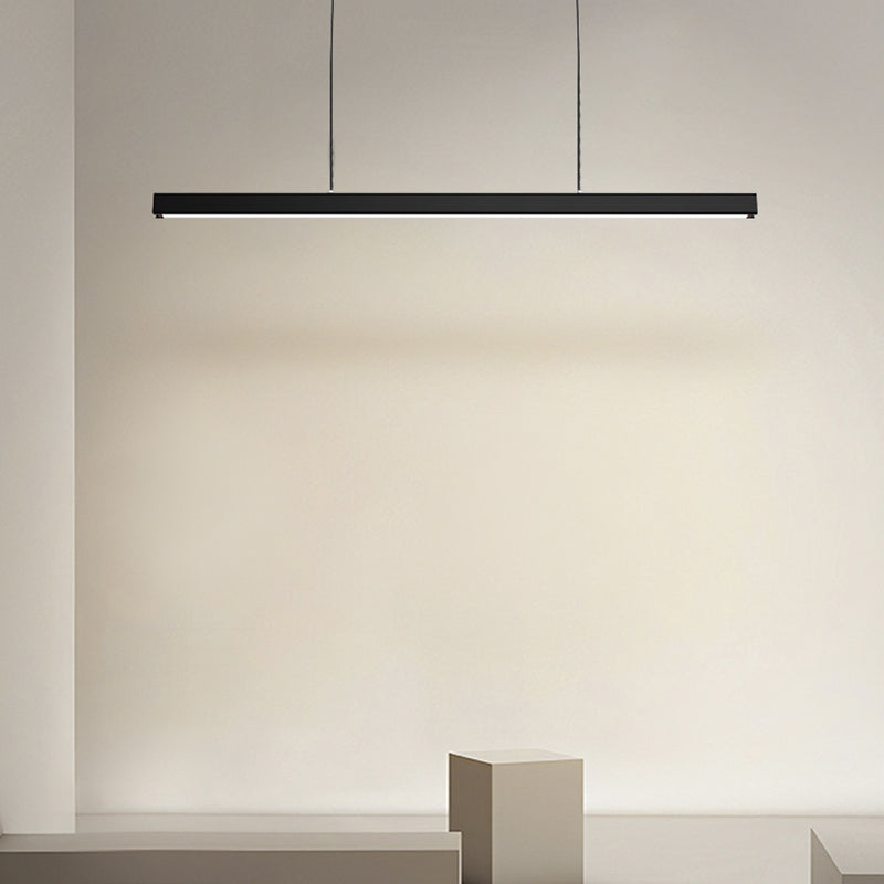 Arisha Minimalista lineal Metal/Madera Lámparas Colgantes Negra/Blanca
