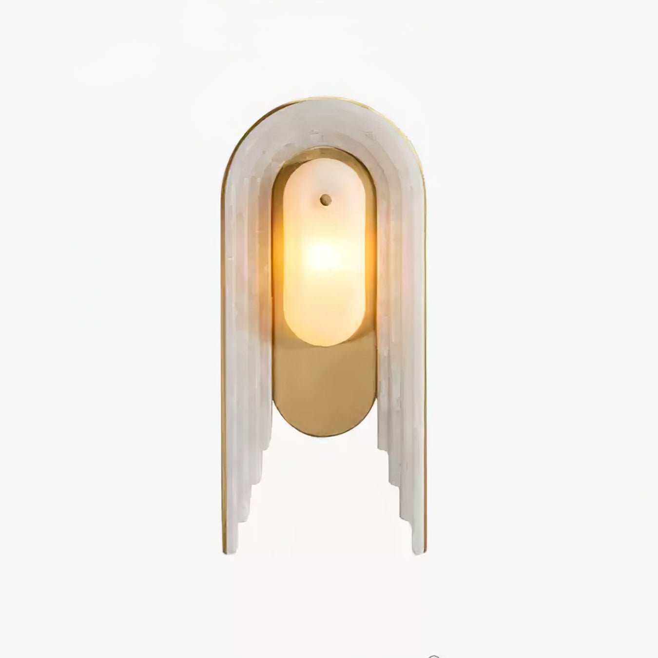 Sytalion Arch Alabaster Wall Light - Letslighting