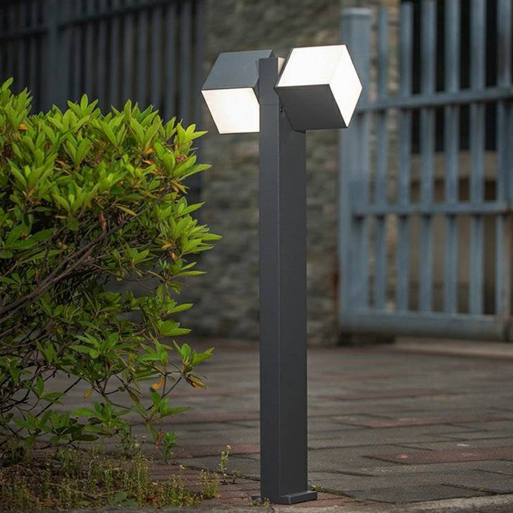 Ray Minimalista Columna Metal Lámpara Exterior Patio