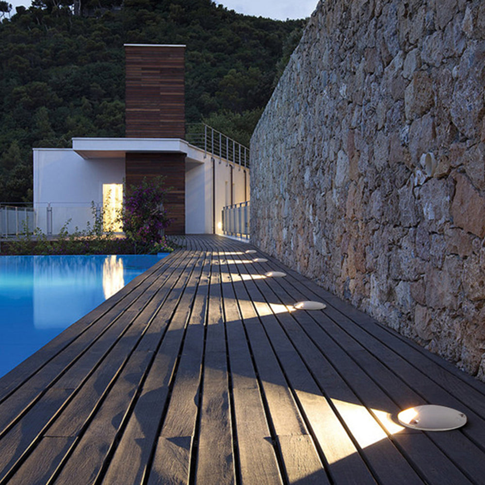 Ray Moderno Cilíndrico Metal Vidrio Lámpara Exterior Patio