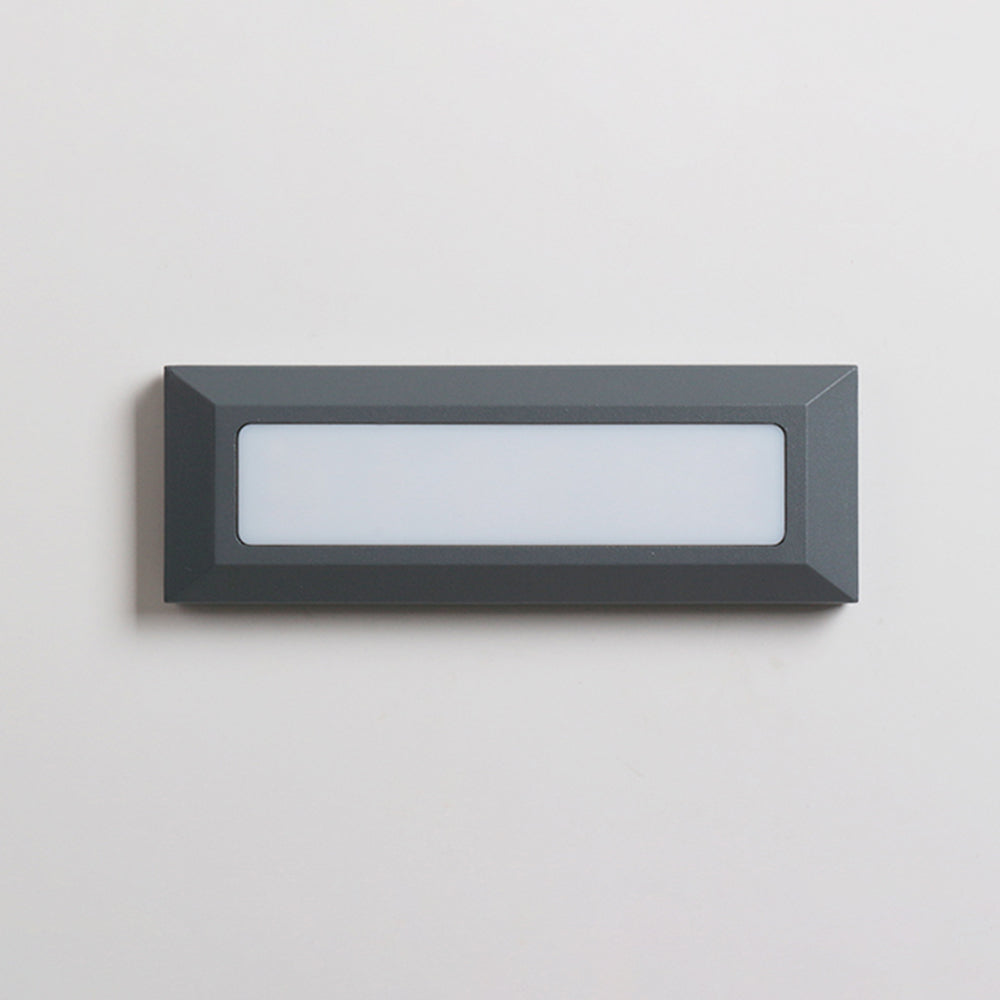 Ray Aplique Exterior Moderna Rectangular Metal Acrílico