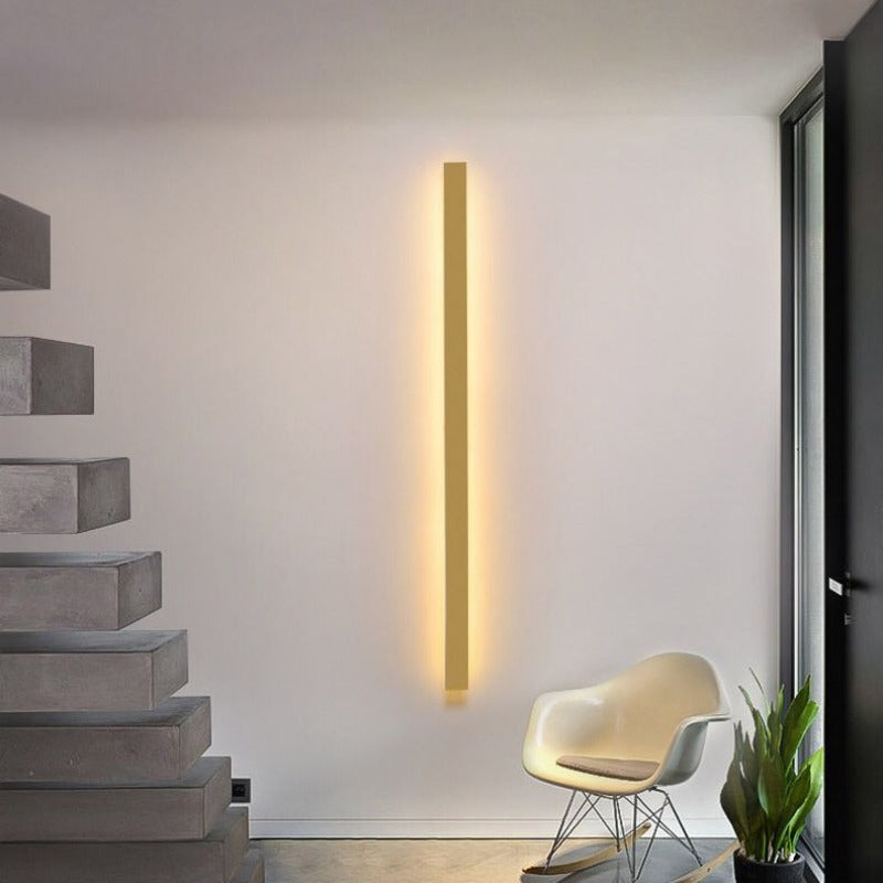 Arisha Aplique Minimalista Lineal Metal/Acrílico Oro/Negro/Blanco
