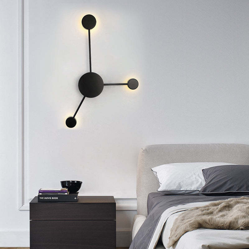 Arisha Moderno Multiple Metal Aplique de Pared Negro