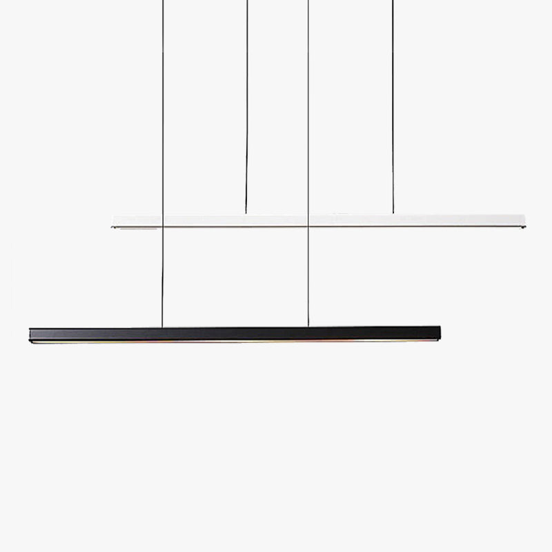 Arisha Minimalista lineal Metal/Madera Lámparas Colgantes Negra/Blanca