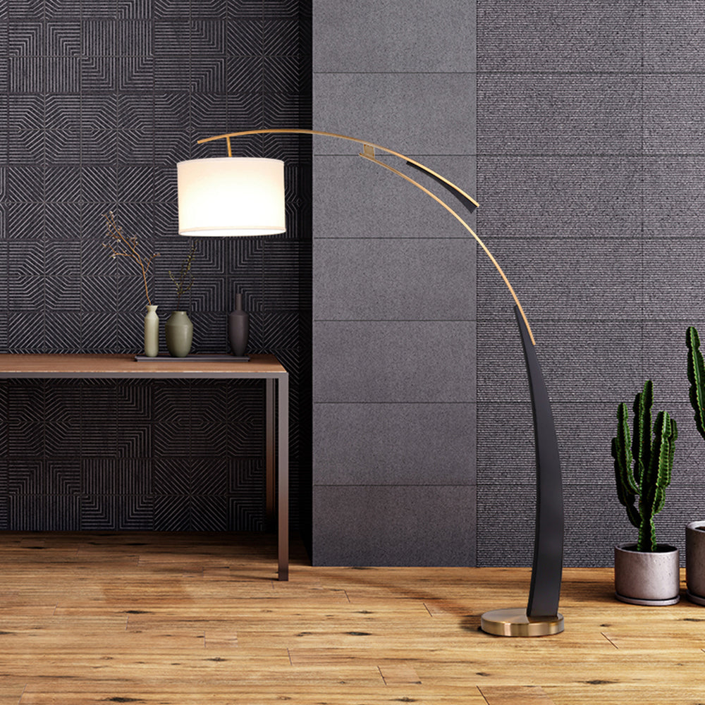 Mira Moderna Minimalista Metal/Textil LED Lámpara de Pie