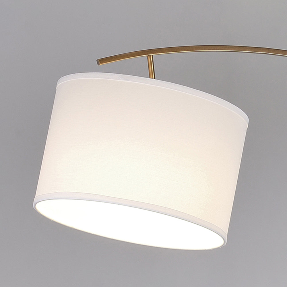 Mira Moderna Minimalista Metal/Textil LED Lámpara de Pie