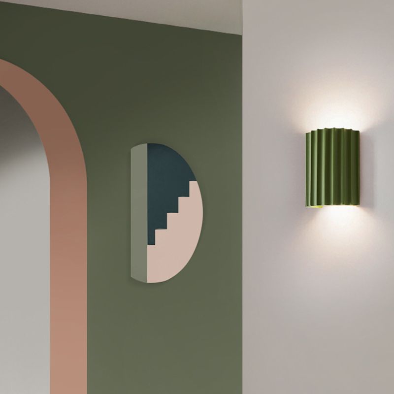 Ray Lámpara de Pared Postmoderna Semicilíndrica de Resina
