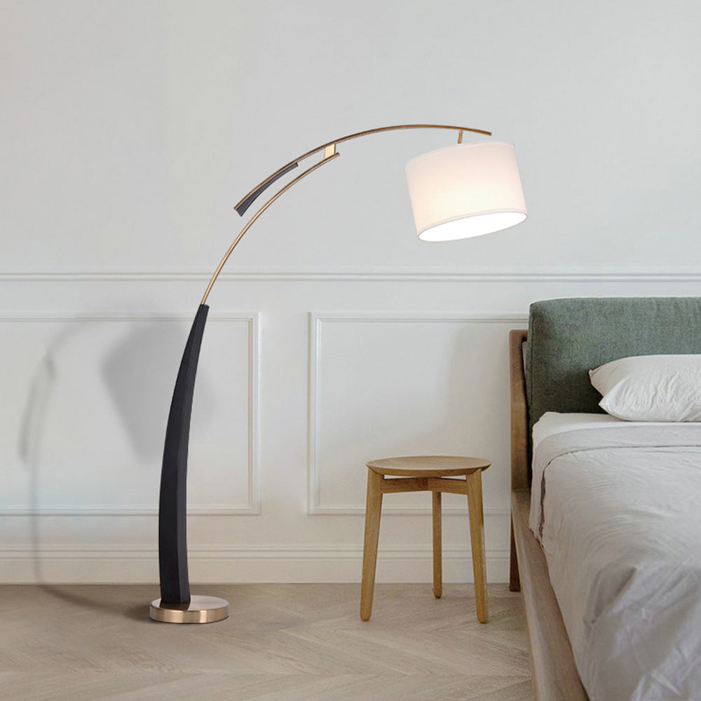Mira Moderna Minimalista Metal/Textil LED Lámpara de Pie