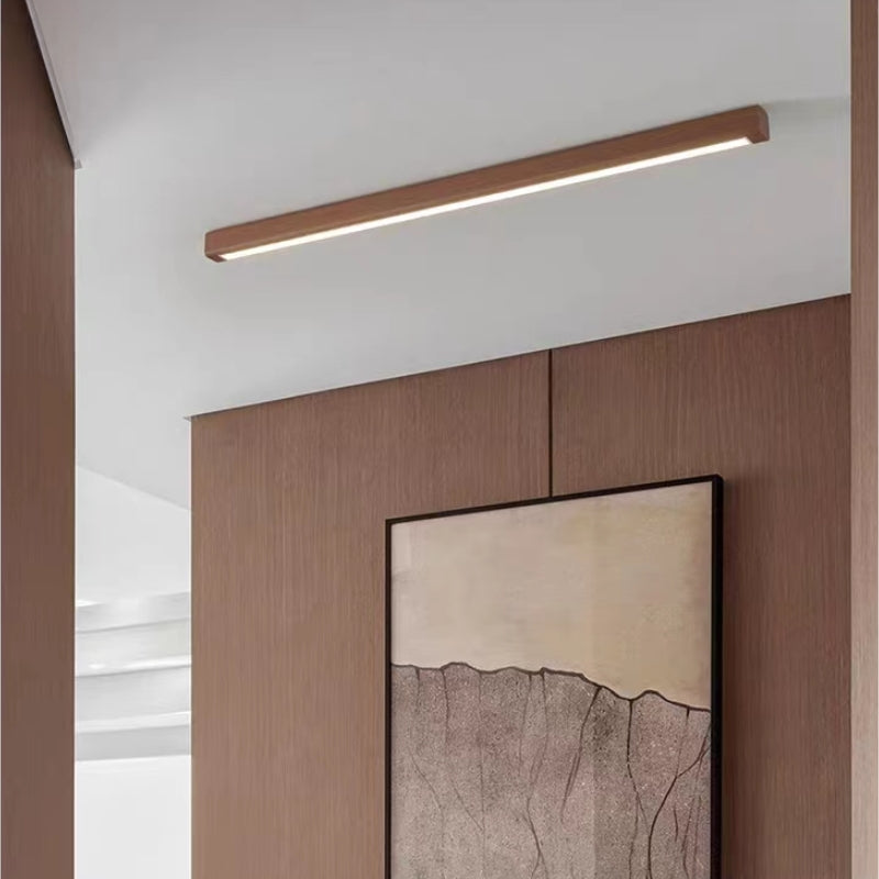 Arisha Moderna Lineal Madera/Acrílico Lámpara de Techo Madera
