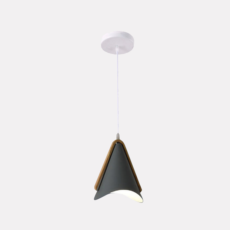 Valentina Moderna Cónico Metal/Madera Lámpara Colgante Rosa/Amarilla/Verde