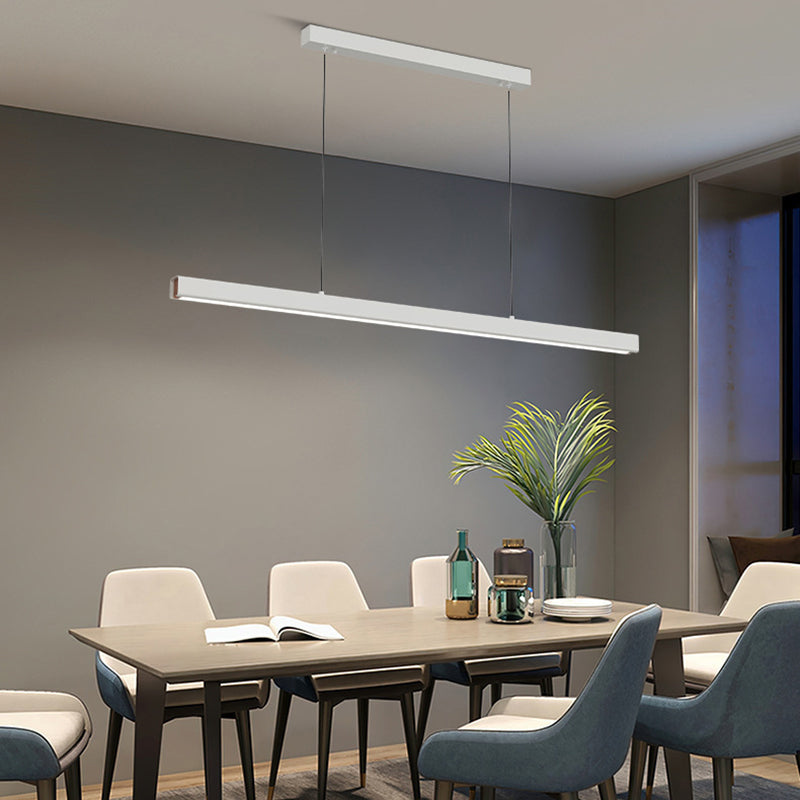 Arisha Minimalista lineal Metal/Madera Lámparas Colgantes Negra/Blanca