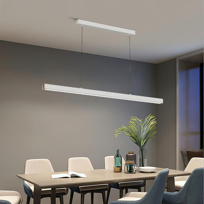 Arisha Minimalista lineal Metal/Madera Lámparas Colgantes Negra/Blanca