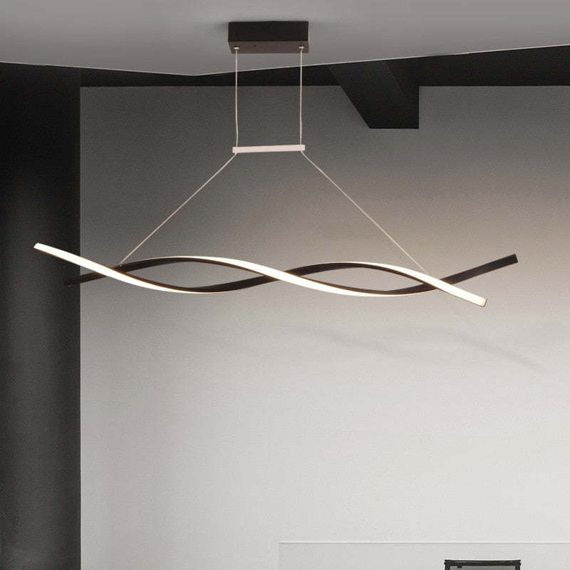 Arisha Moderna Geométrica Metal Lámpara Colgante Negra/Gris