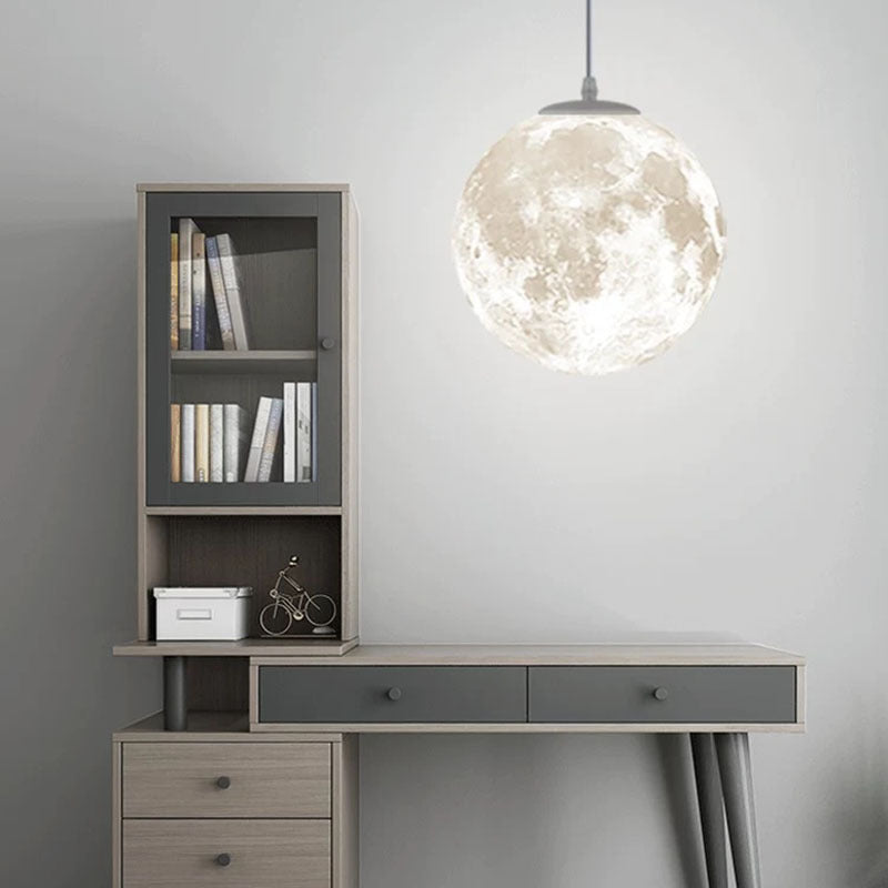 Modern Sencillez Esfera Metal/Acrílico Lámpara Colgante Blanca