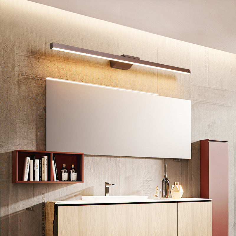 Arisha Moderno Minimalista Rectangular Aplique de Pared Marrón
