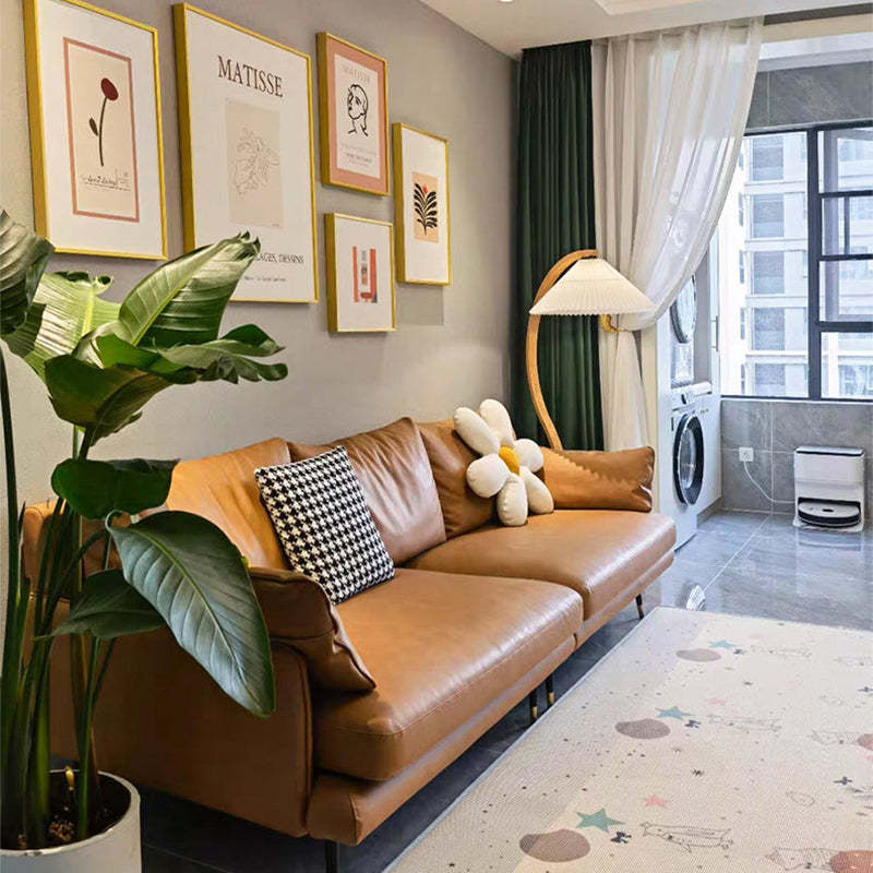 Muto Moderno Geométrico Metal LED Lámpara de Pie Blanco/Beige/Café