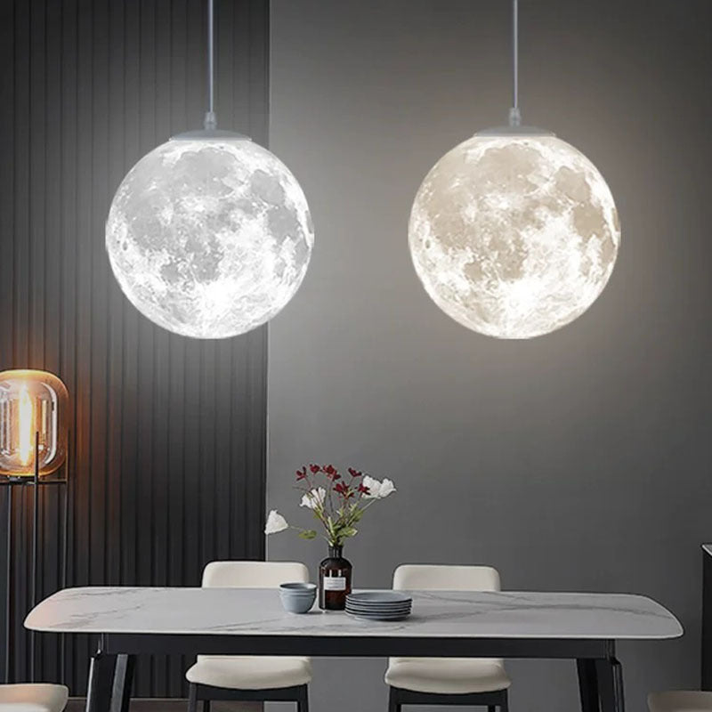 Modern Sencillez Esfera Metal/Acrílico Lámpara Colgante Blanca