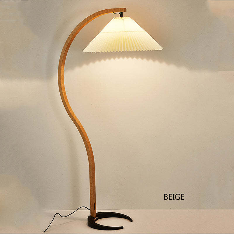 Muto Moderno Geométrico Metal LED Lámpara de Pie Blanco/Beige/Café