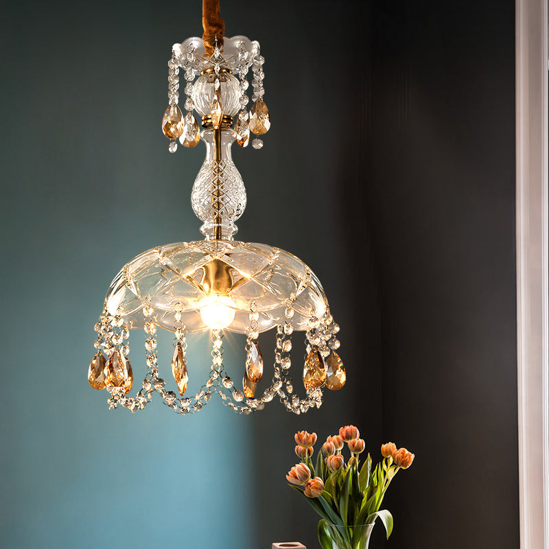 Kristy Lujo Cristal Lámpara Colgante Metal Dormitorio Salón