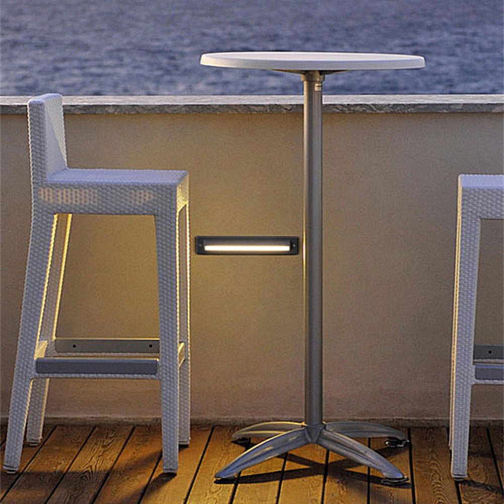 Ray Moderno Rectangular Metal Acrílico Aplique Exterior