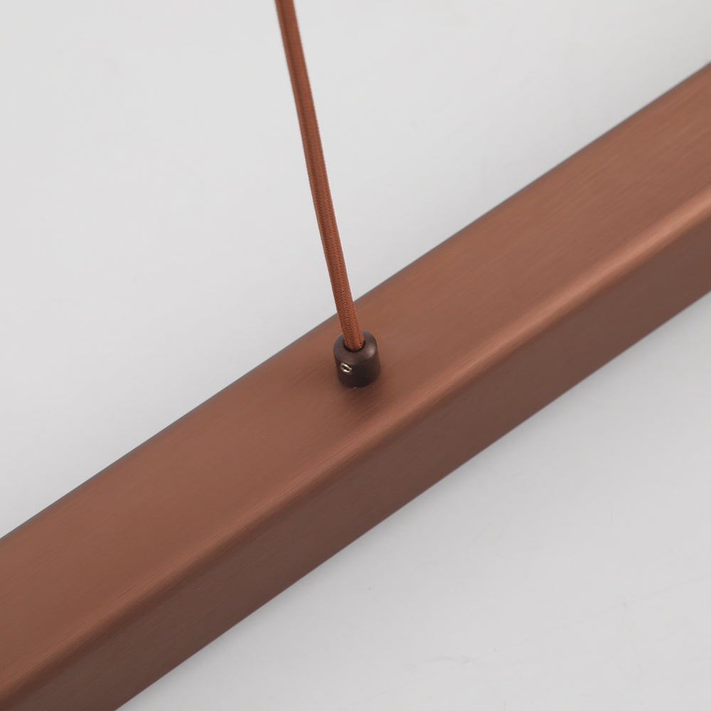 Arisha Moderna Lineal Metal Lámpara Colgante Negra/Marrón