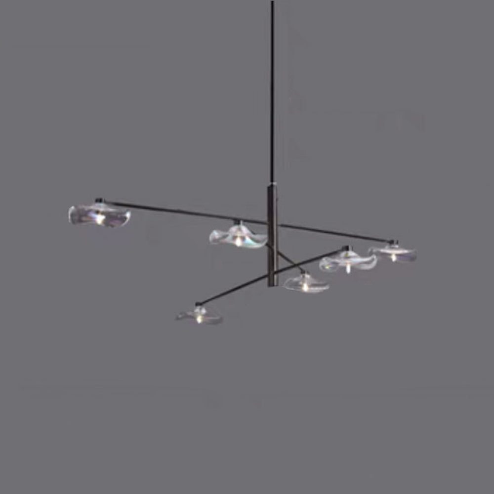 Arisha Moderna Decorativa Metal/Vidrio Lámpara Colgante Transparente/Multicolor
