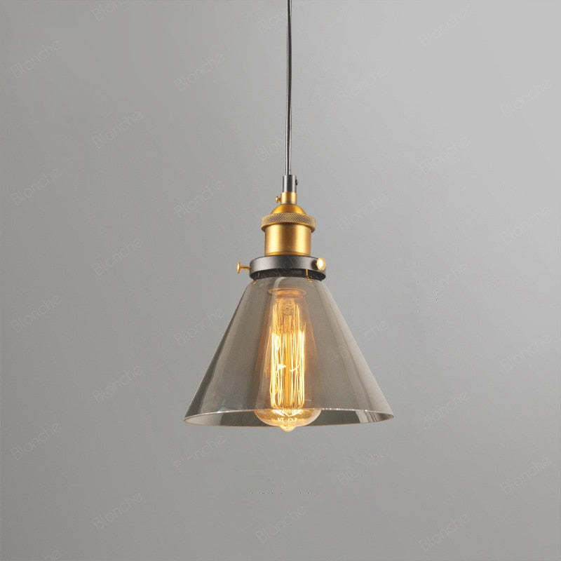 Arisha Industrial Vidrio Lámpara Colgante
