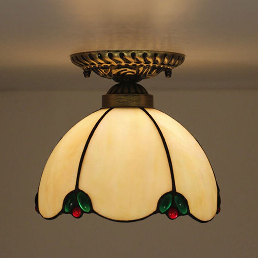 Tiffany Vintage LED Plafón Metal/Vidrio Salón/Dormitorio/Comedor