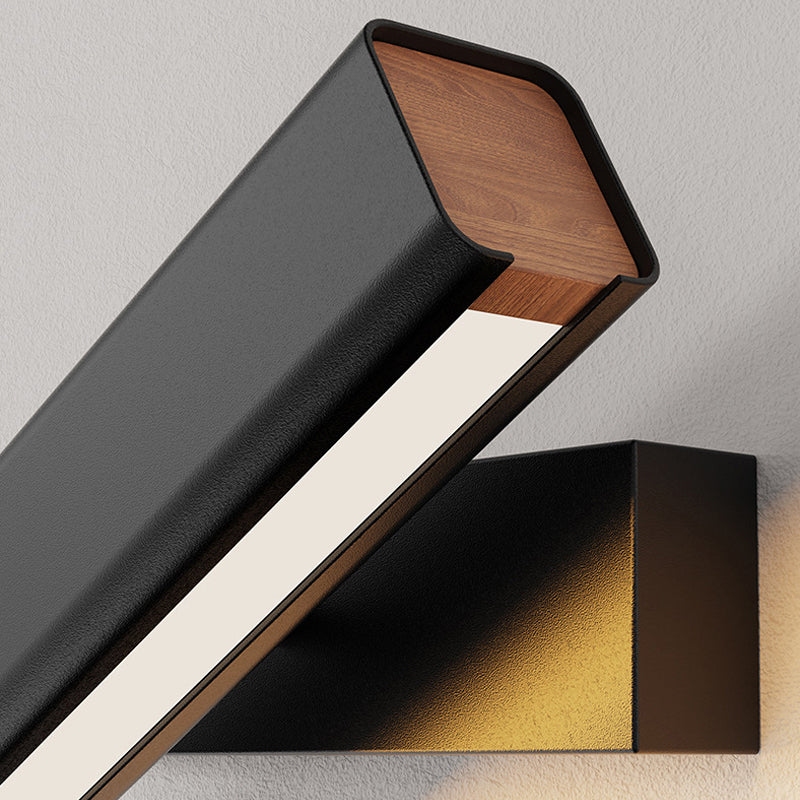 Arisha Moderna Rectángulo Metal LED Aplique de Pared Negra/Blanca