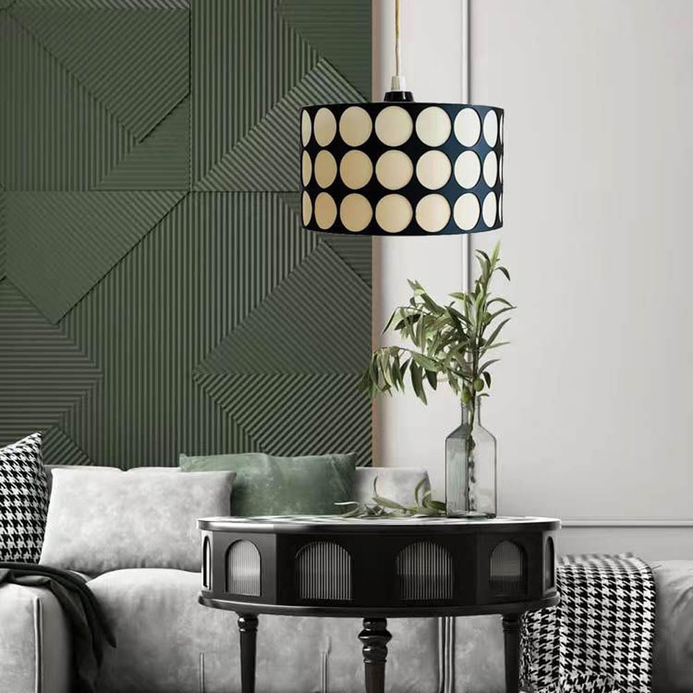 Valentina Redondo Retro LED Lámpara Colgante Metal/Tejido Salón