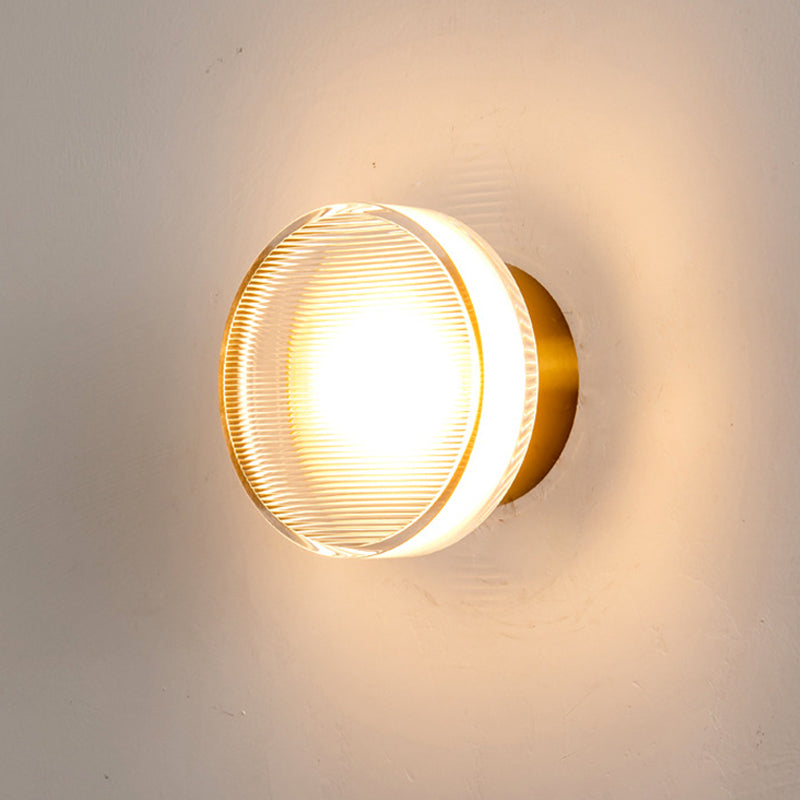 Arisha Moderno Pequeño Tazón Metal Aplique de Pared Negro/Dorado