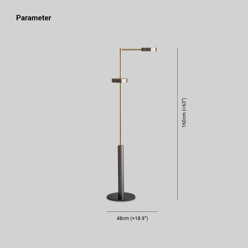 Mira Moderna Minimalista Metal Lámpara de Pie Dorada