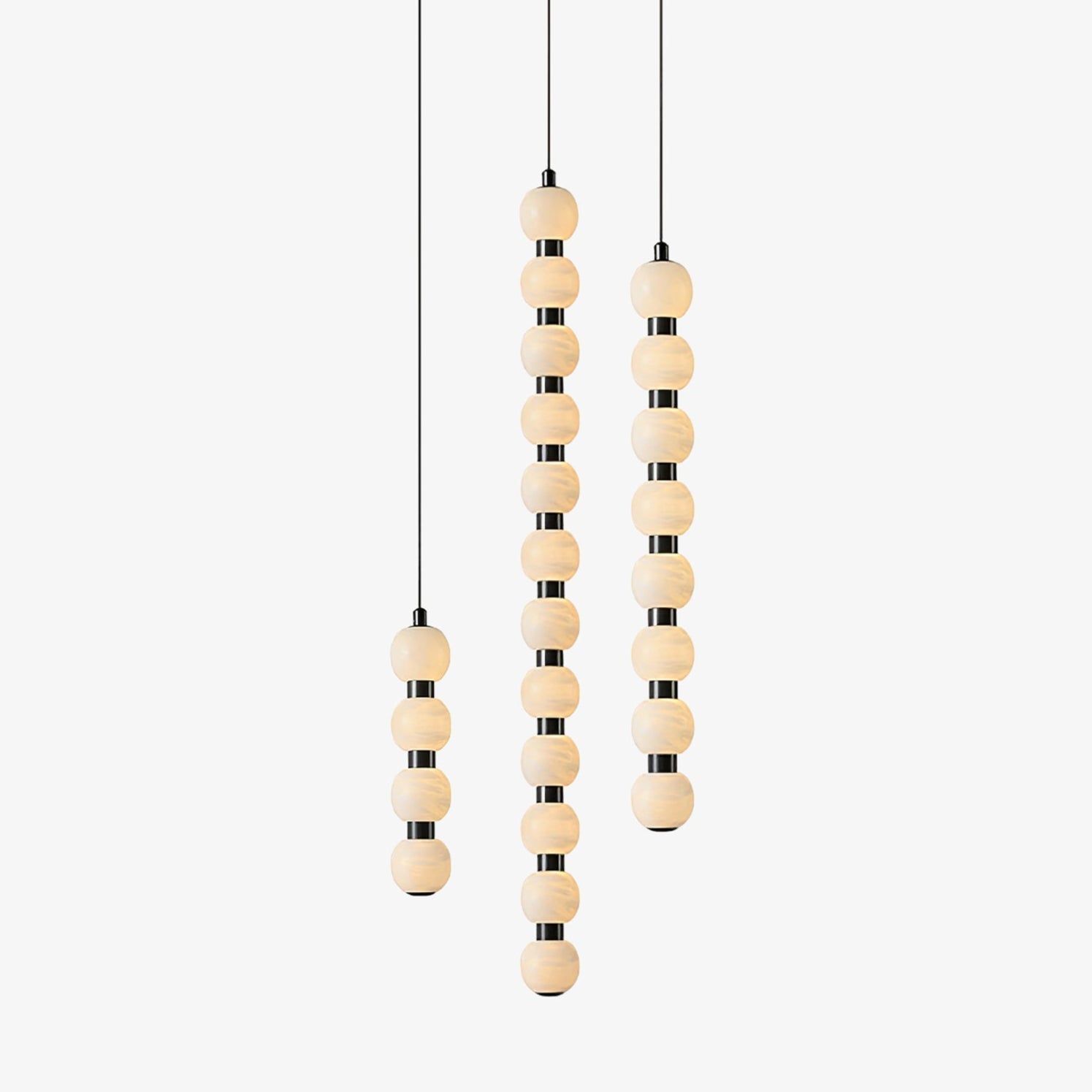 Lyra Modern Alabaster Pendant Light Staircase - Letslighting